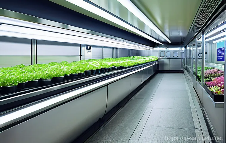 서울 지하철 아트 프로젝트 사례 - A breathtaking, futuristic "Underground Art Garden" within Seoul's Noksapyeong subway station. Sunli...