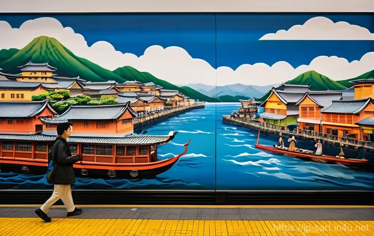 지하철 아트의 창의적 접근 - Future-Inviting Digital Art in a Subway Oasis**

**Prompt:** A vibrant, futuristic subway station co...